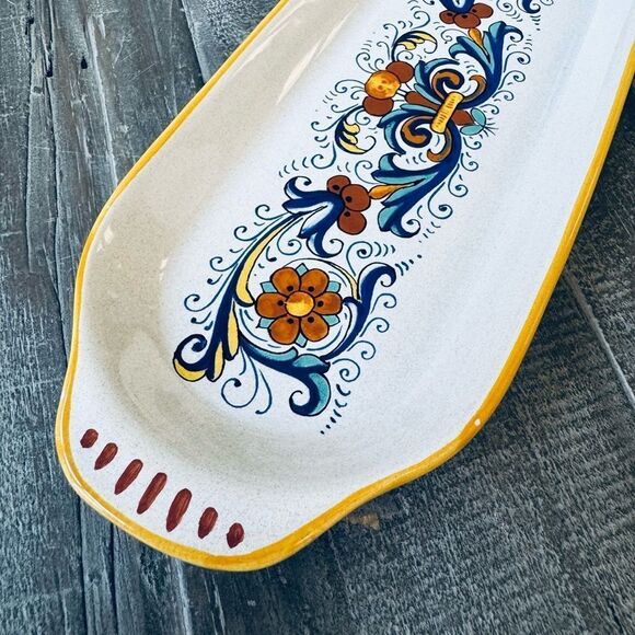 Ceramica Nova Deruta Ricco Oval Long Serving Tray Platter Plate - Picture 2 of 4